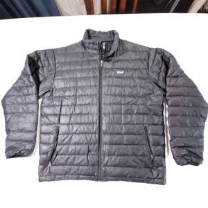 Patagonia Black Mens Goose Down Sweater Large Puffer Jacket